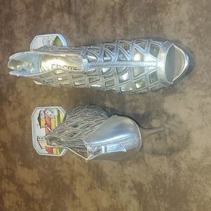 Chico's gold booties